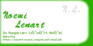 noemi lenart business card